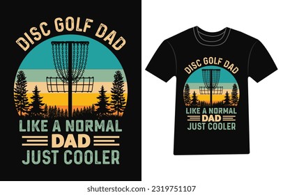 Disk Golf T-Shirt Vektor, Disc Golf Designs, Disc Golf Trendy T Shirt, Retro T-Shirt Designs, Disks Funny Retro Vintage Disc Golf T-Shirt Design, 
Typografisches T-Shirt-Design,

