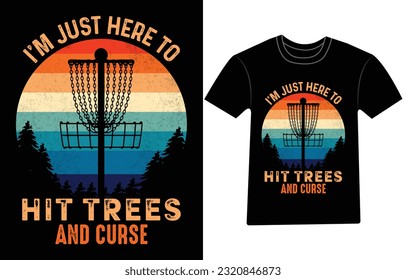 Disc Golf T-shirt vector, Disc Golf Designs, Disc golf Trendy T shirt, Retro t shirt designs, Discs Funny Retro Vintage Disc Golf T-shirt Design, 
Typography T-shirt Design,

