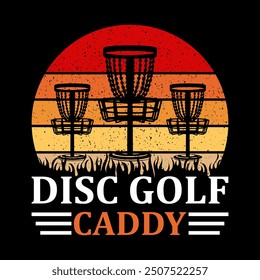 Vector de camiseta de Disk Golf, diseño de camiseta de tipografía de Disk Golf, diseño de camiseta de Disk Golf gráfico de Vector.