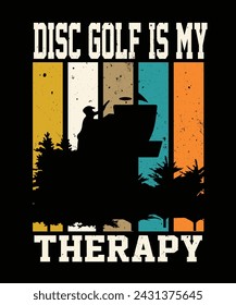 Disc Golf vector eps tshirt design 
