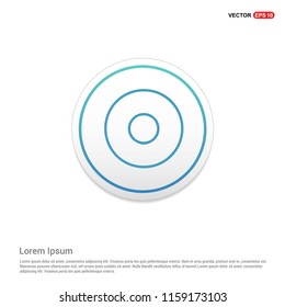 Disc Icon Hexa White Background icon template - Free vector icon