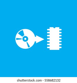 disc icon illustration isolated vector sign symbol