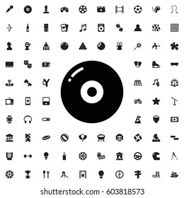Disc icon illustration isolated vector sign symbol. entertainment icons vector set.