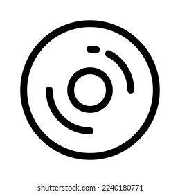disc icon or logo isolated sign symbol vector illustration - high quality black style vector icons
