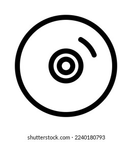 disc icon or logo isolated sign symbol vector illustration - high quality black style vector icons

