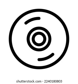 disc icon or logo isolated sign symbol vector illustration - high quality black style vector icons

