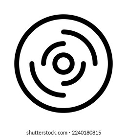 disc icon or logo isolated sign symbol vector illustration - high quality black style vector icons
