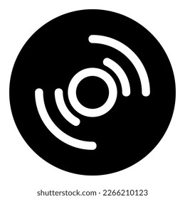 disc icon or logo isolated sign symbol vector illustration - high quality black style vector icons