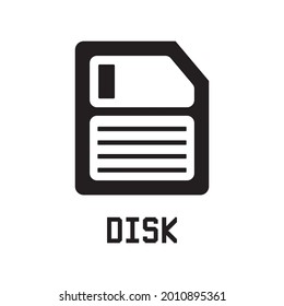disc icon , memory icon vector
