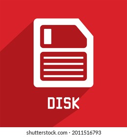 disc icon , memory icon vector