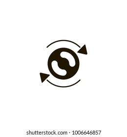 disc icon. sign design