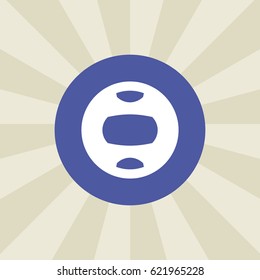 disc icon. sign design. background