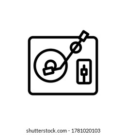 Disc icon. Simple line, outline vector elements of rock n roll icons for ui and ux, website or mobile application