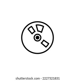 Vektordesign-Vorlagen für Scheibensymbol 
