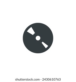 Disc icon, disc vector illustration