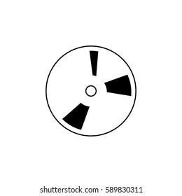disc icon vector illustration
