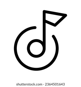 Disc Icon Vector Symbol Design Illustration