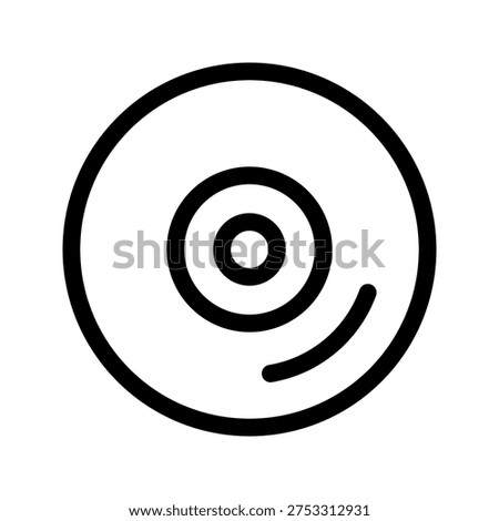 Disc Icon Vector Symbol Design Illustration