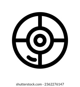 disc icon. vector icon for your website, mobile, presentation, and logo design.