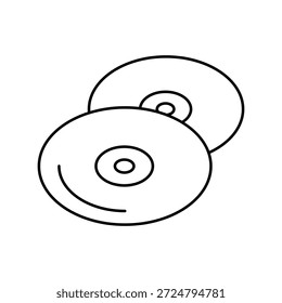 Icono de disco con fondo blanco Ilustración de stock de Vector
