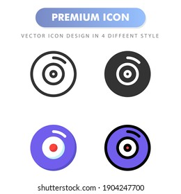 disc icon for your web site design, logo, app, UI. Vector graphics illustration and editable stroke. icon design EPS 10.