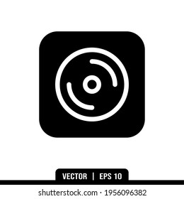Disc icons vector collection, illustration logo template in trendy style. Suitable for many purposes.
