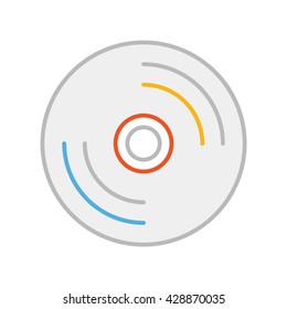 Disc Illustration - Flat Icon