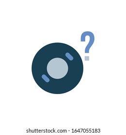 icono de información de disco. Perfecto para aplicaciones, web, logotipo y plantilla de presentación. diseño de icono estilo plano