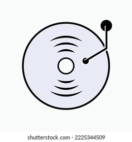 Disc Jockey Icon. DJ Symbol - Vector.