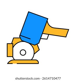 disc knife line icon vector. disc knife sign. isolated symbol illustration