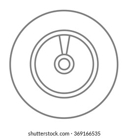 Disc line icon.