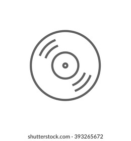 Disc line icon.