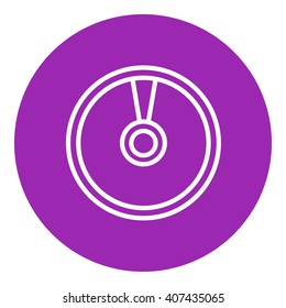 Disc line icon.