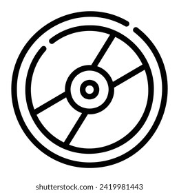 fondo de icono de línea de disco
