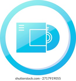 Disc Line vector Icon Design