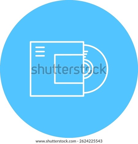 Disc Line vector Icon Design