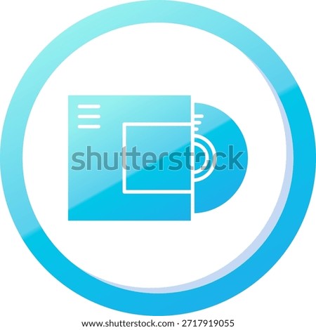 Disc Line vector Icon Design