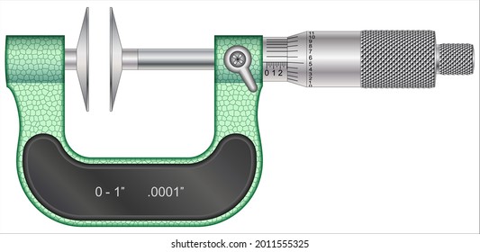 Disc Micrometers simplify measuring thickness of difficult, closely spaced sections, ribs, keys, fins, cutting edges on forming tools, chordal thickness of gear teeth and more