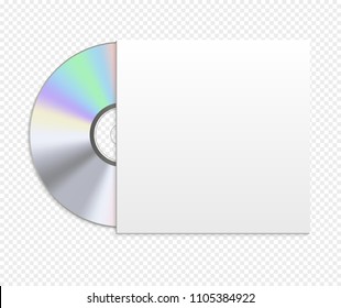 Disc mock up case. Dvd blank compact disc. Software video or audio.