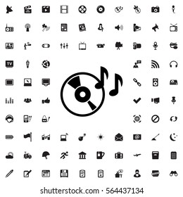disc on fire icon illustration isolated vector sign symbol