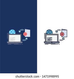 Disc, online, game, publish, publishing Flat Color Icon Vector