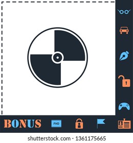Disc. Perfect icon with bonus simple icons