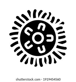 disc for rubbing surface glyph icon vector. disc for rubbing surface sign. isolated contour symbol black illustration