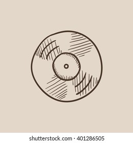Disc sketch icon.