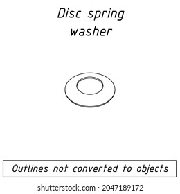 plano de contorno del lavaparabrisas de disco