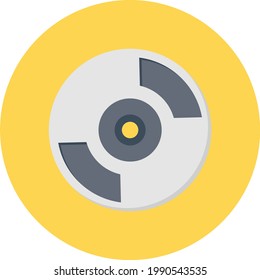 disc vector flat colour icon