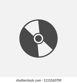Disc vector icon CD for music movies eps10