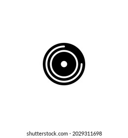 Disc Vector Icon On White Background Stock Vector (Royalty Free ...