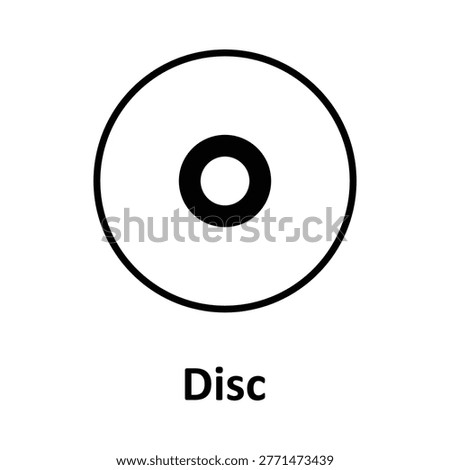 Disc Vector icon which can easily modify or edit
