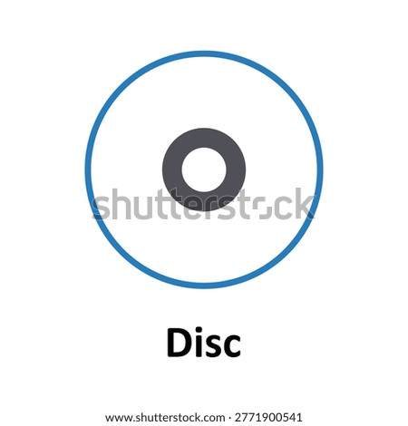 Disc Vector icon which can easily modify or edit
